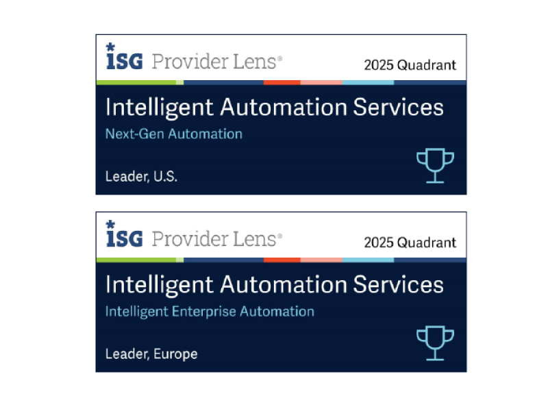 Leader in ISG Provider Lens Intelligent Automation Services Quadrant